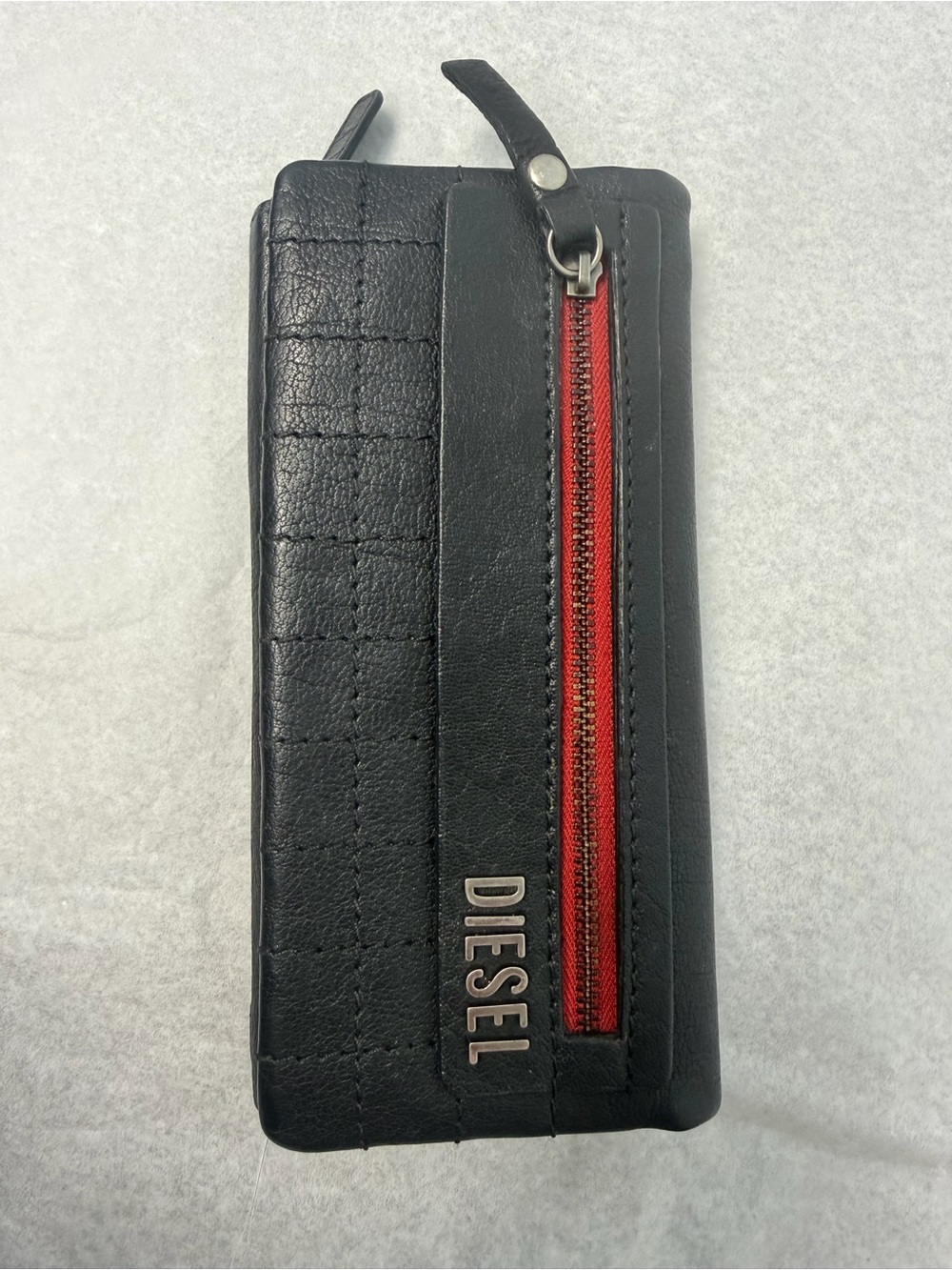DIESEL Y2K Unisex Black Leather wallet